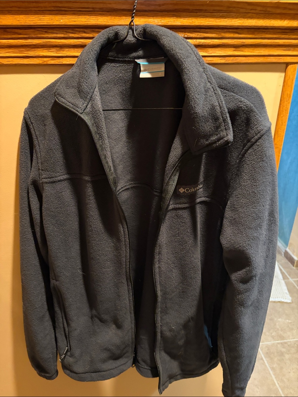Columbia Men's Charcoal Full-Zip Fleece Jacket